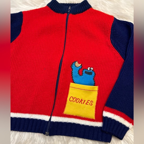 COOKIE MONSTER Vintage Knit Cardigan - Picture 3 of 9